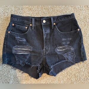 Levi’s 501 Jean Shorts in black